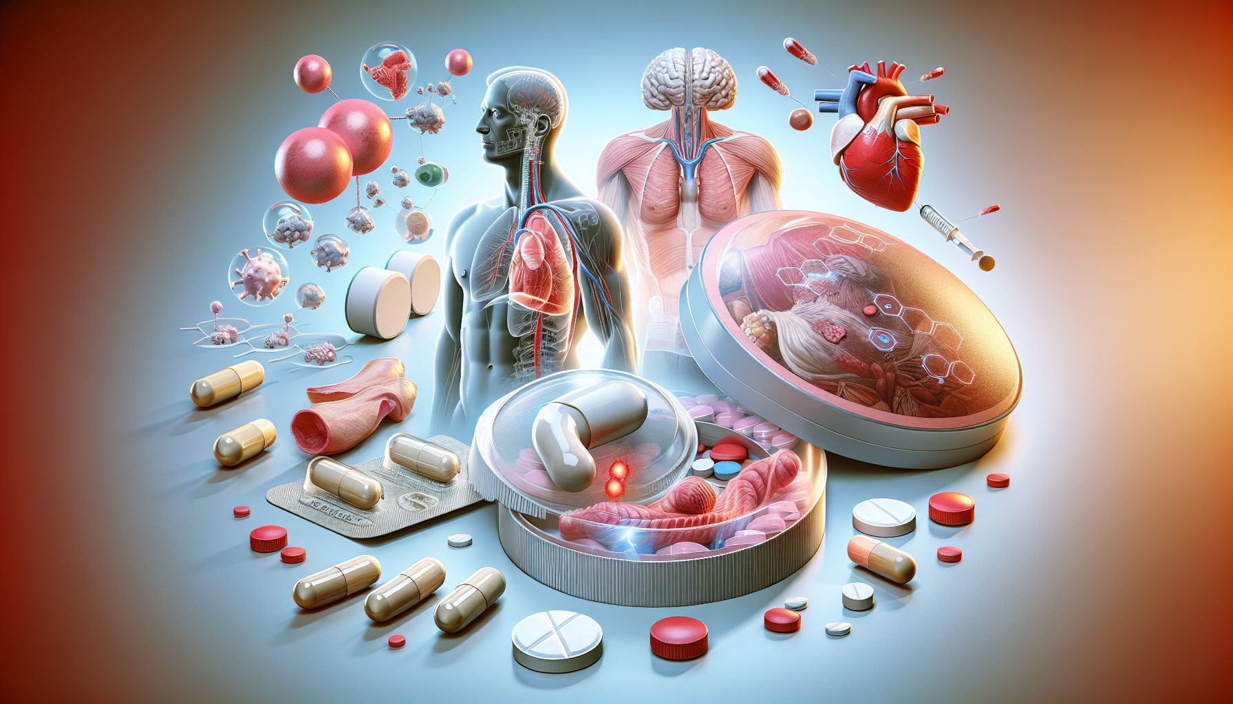 An image showing Tadalafil tablets with a glass of water.